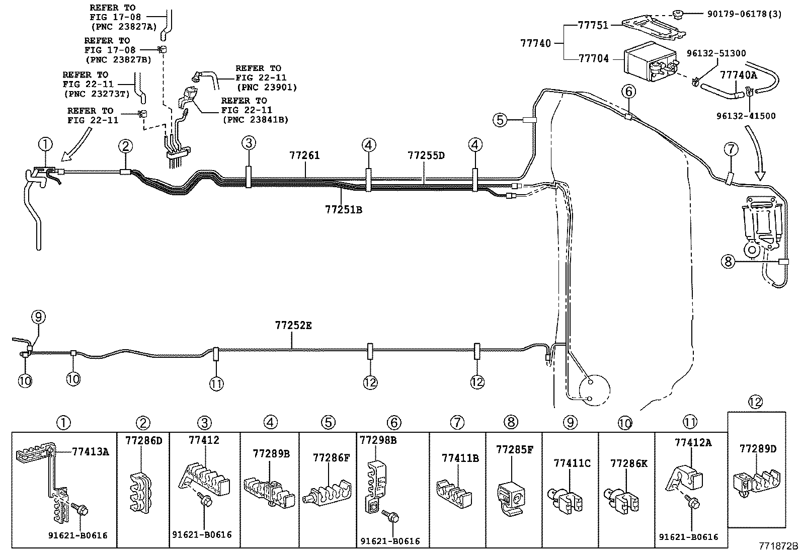 77020-30221 TUBE ASSY, FUEL SUCTION W/PUMP & GAGE product image