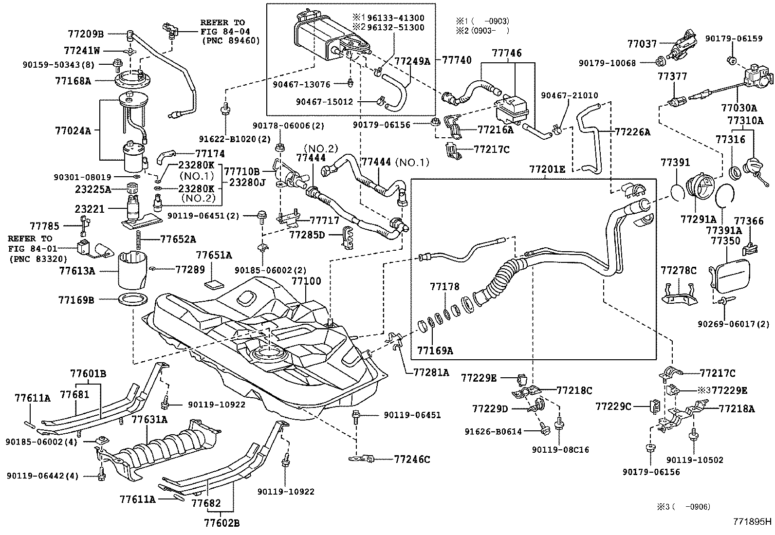 Toyota 77001-33211 TANK ASSY, FUEL