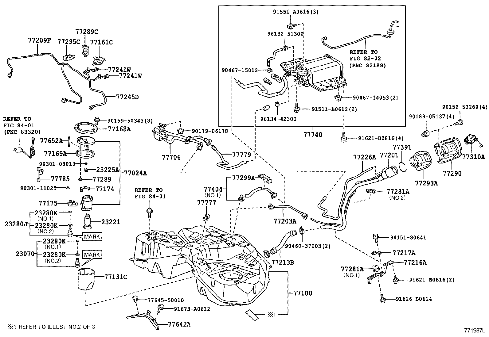 Toyota 77001-50141 TANK ASSY, FUEL