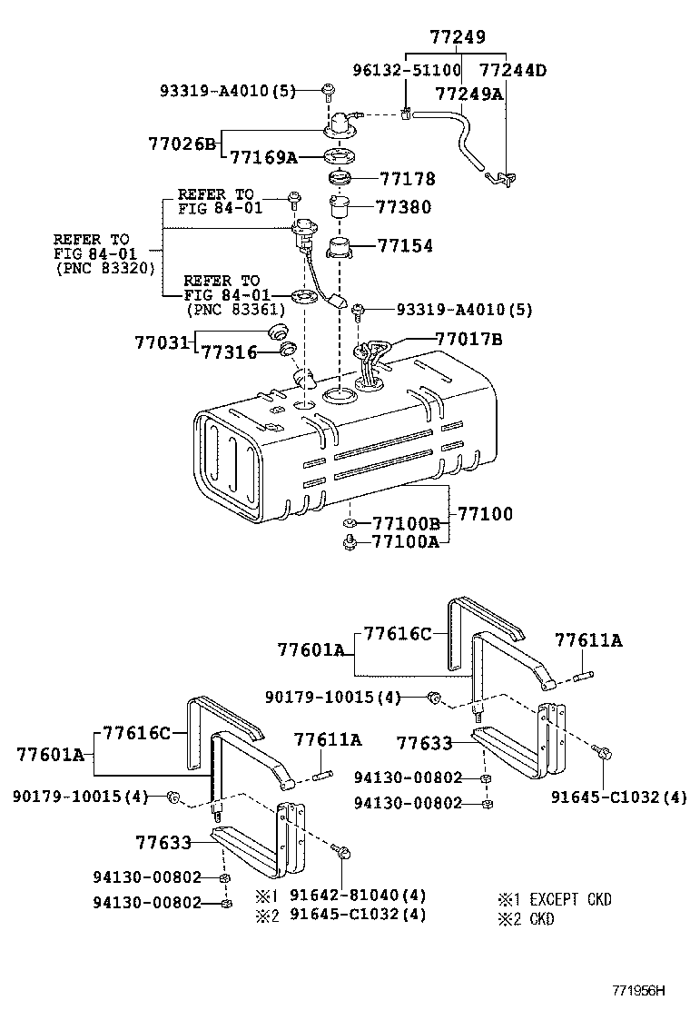 77001-37510 TANK SUB-ASSY, FUEL SUB product image
