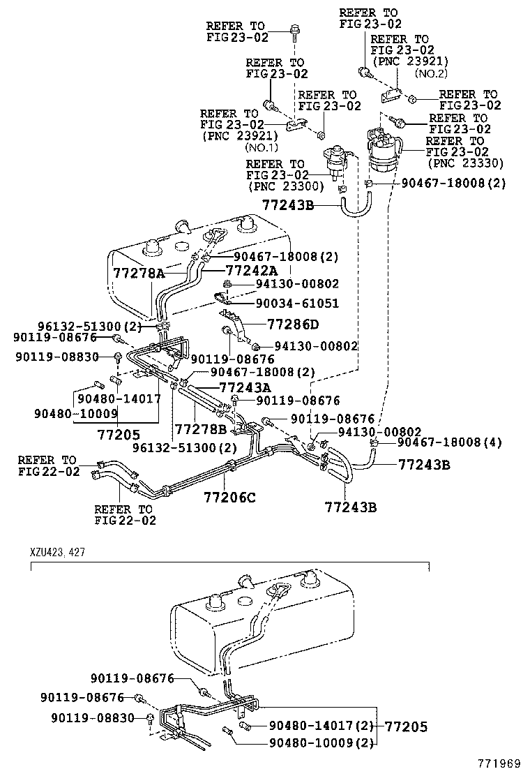 77001-37510 TANK SUB-ASSY, FUEL SUB product image