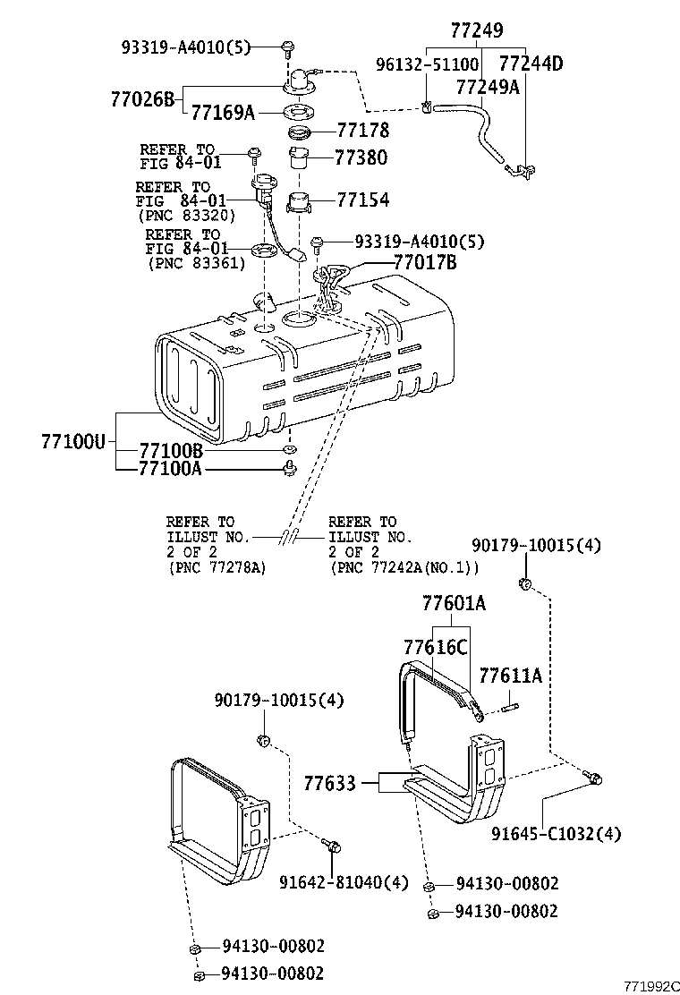 77205-37710 TUBE SUB-ASSY, FUEL MAIN product image