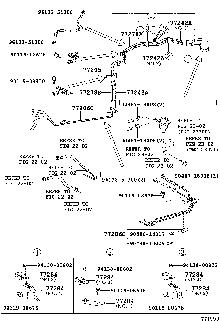 77205-37710 TUBE SUB-ASSY, FUEL MAIN product image