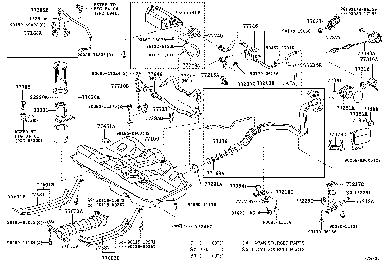 Toyota 77001-06120 TANK ASSY, FUEL