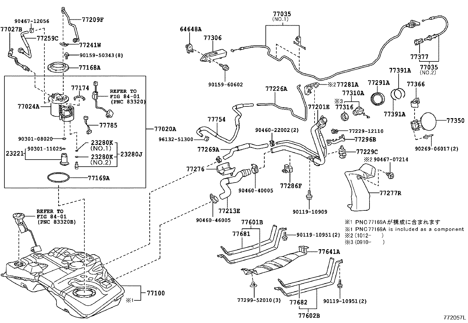 77020-12590 TUBE ASSY, FUEL SUCTION W/PUMP & GAGE product image