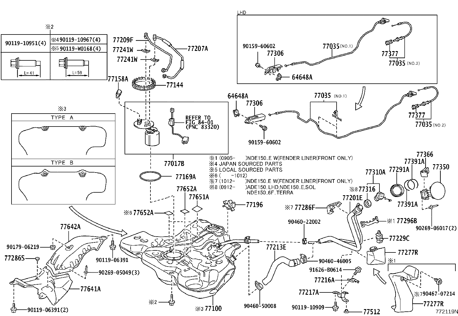 77020-02130 TUBE ASSY, FUEL SUCTION W/PUMP & GAGE product image
