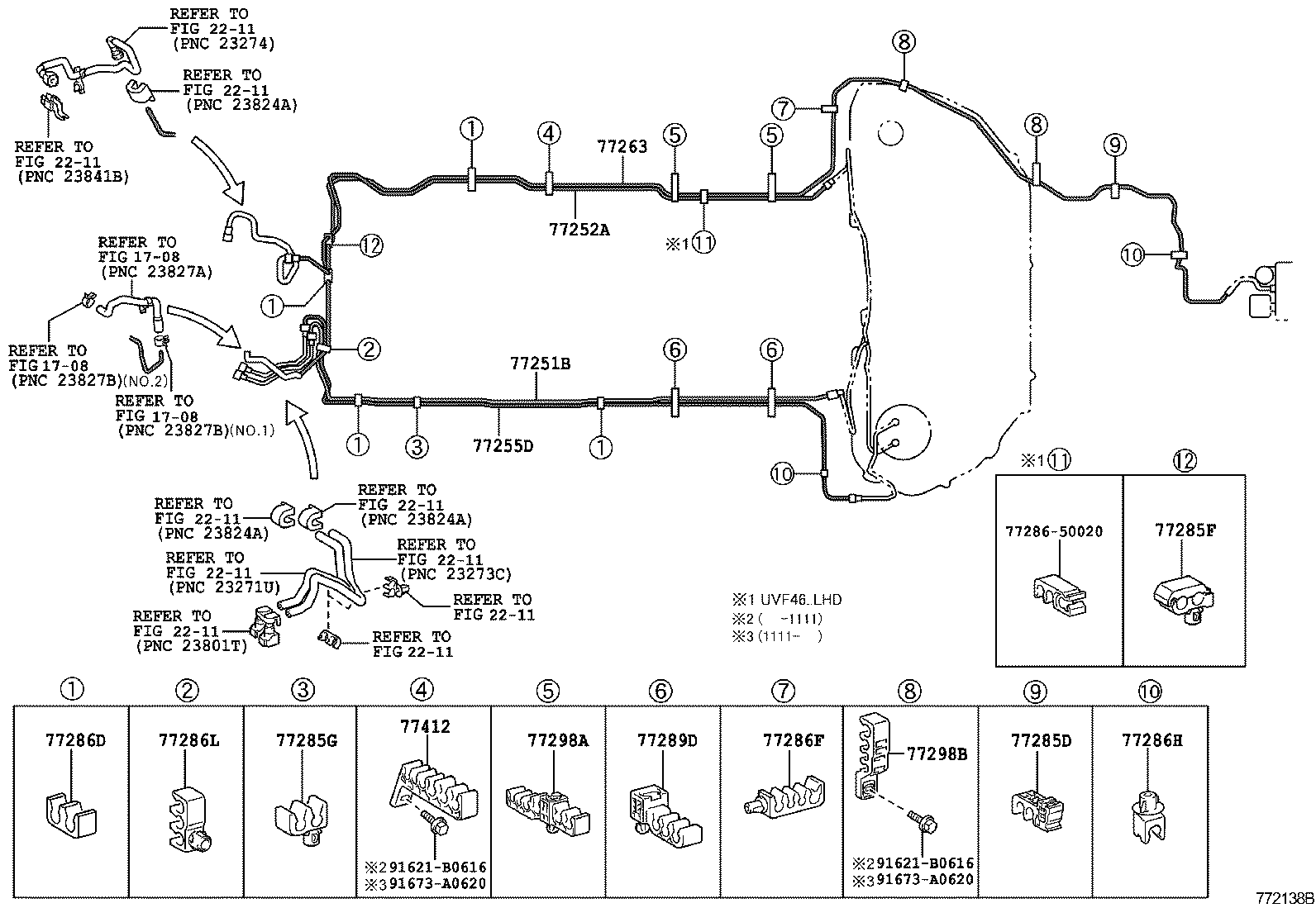 77020-50130 TUBE ASSY, FUEL SUCTION W/PUMP & GAGE product image