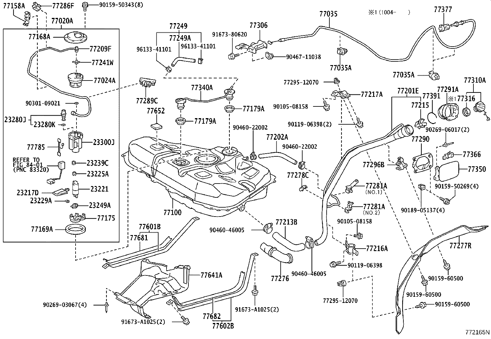 77020-20231 TUBE ASSY, FUEL SUCTION W/PUMP & GAGE product image