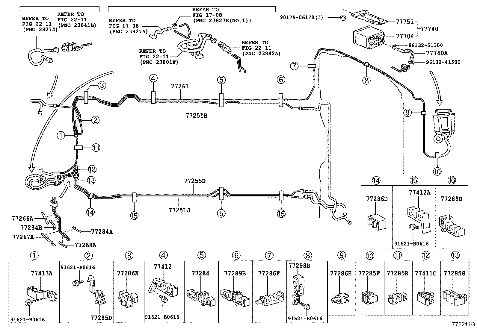 77251-30490 TUBE, FUEL MAIN, NO.1 product image