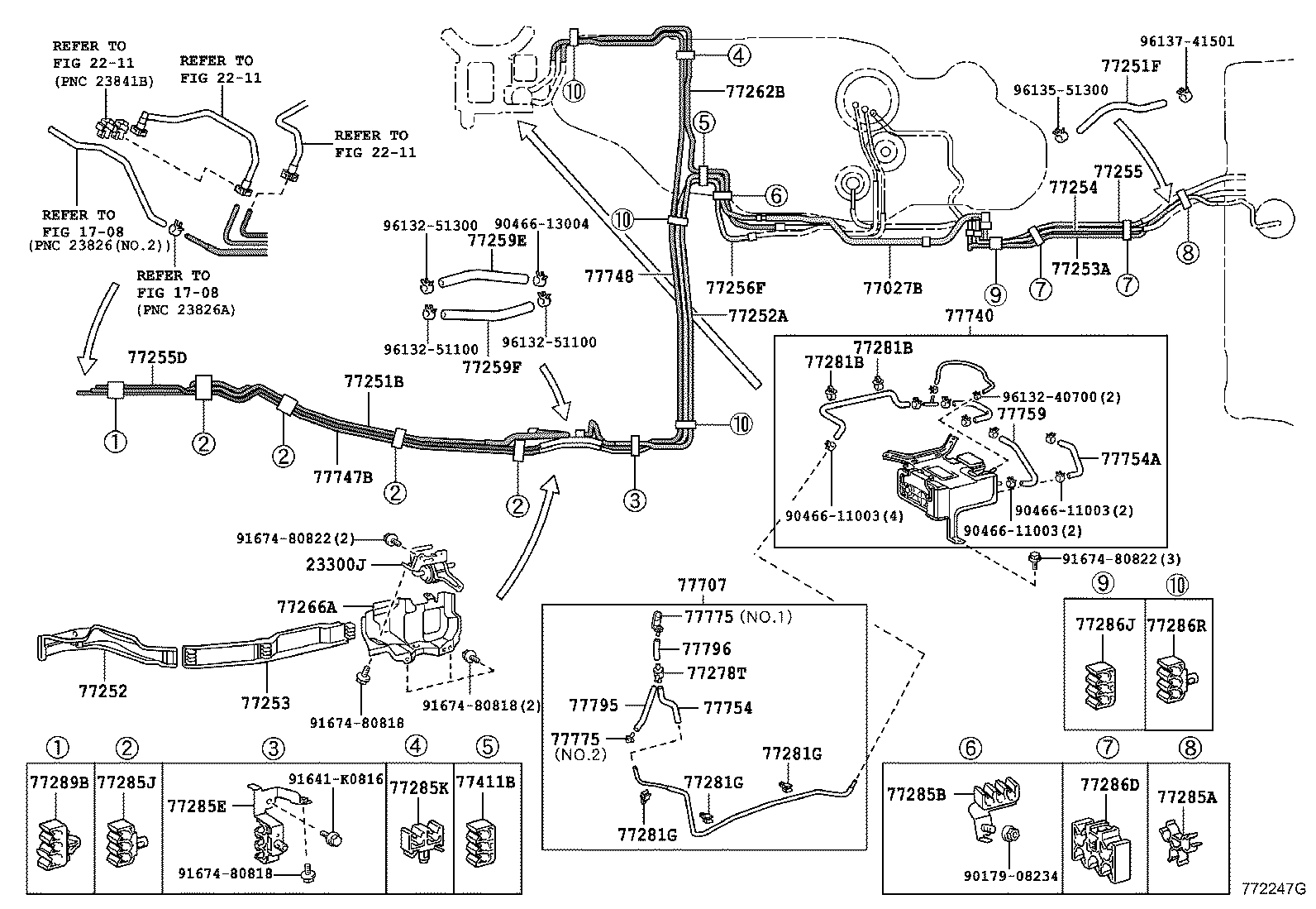 77020-60392 TUBE ASSY, FUEL SUCTION W/PUMP & GAGE product image