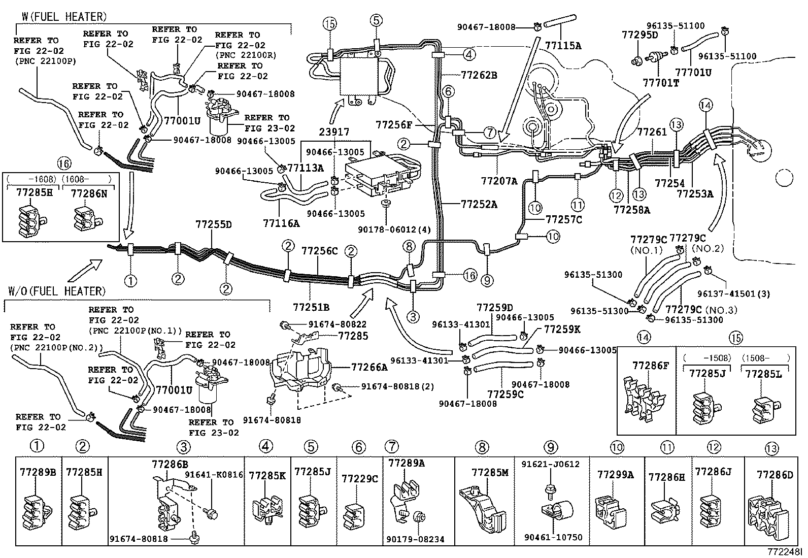 77020-60392 TUBE ASSY, FUEL SUCTION W/PUMP & GAGE product image