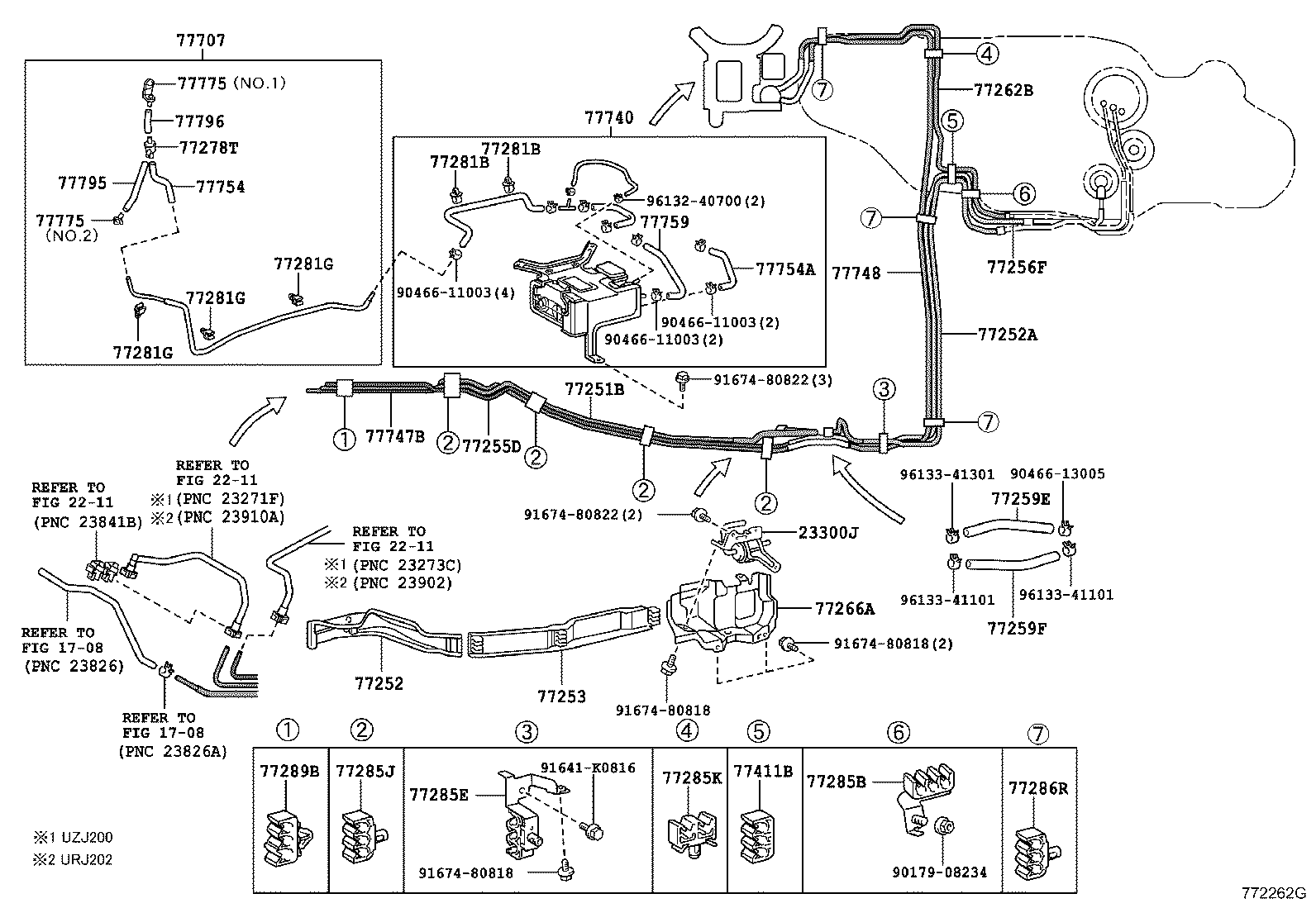 77201-60A60 PIPE SUB-ASSY, FUEL TANK INLET product image