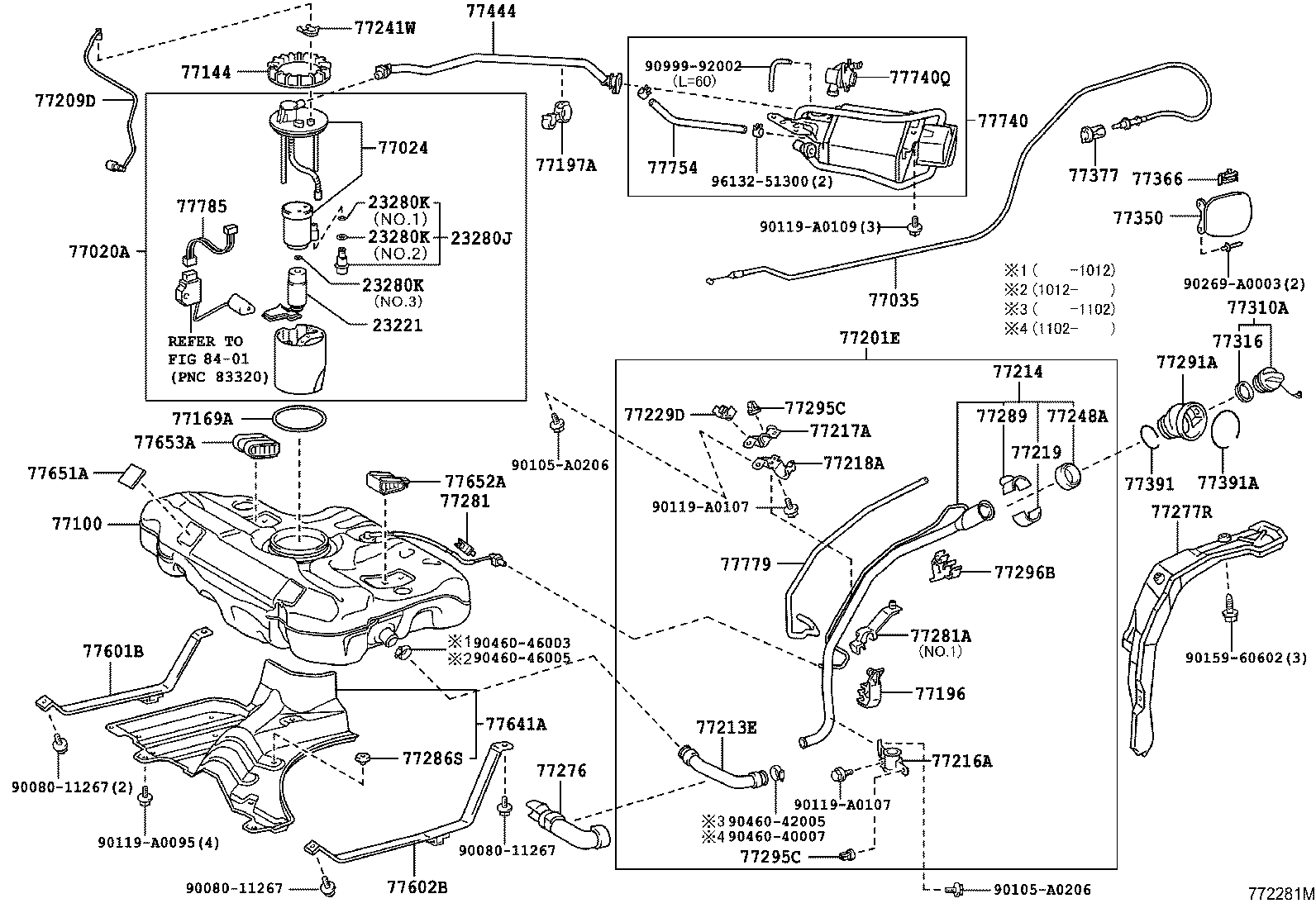 Toyota 77001-01070 TANK ASSY, FUEL