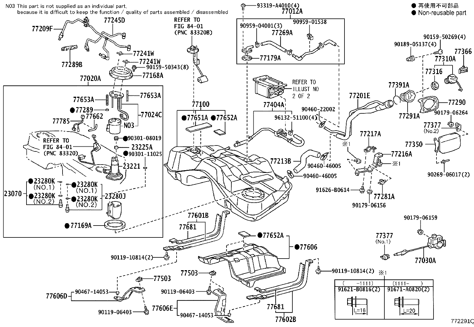 23070-38020 VALVE ASSY, FUEL MAIN product image