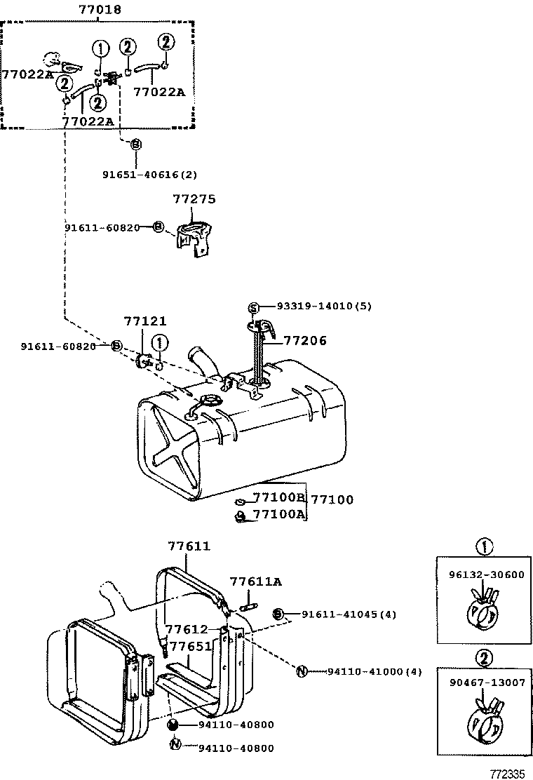 77001-36760 TANK ASSY, FUEL product image