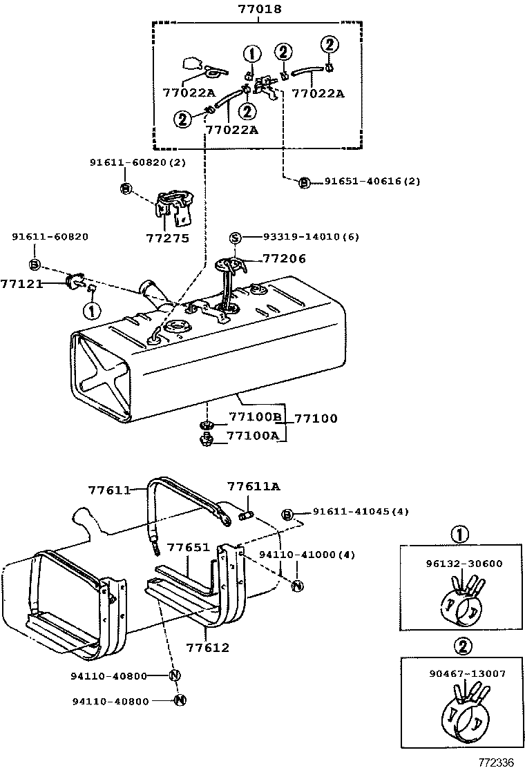 77001-36760 TANK ASSY, FUEL product image