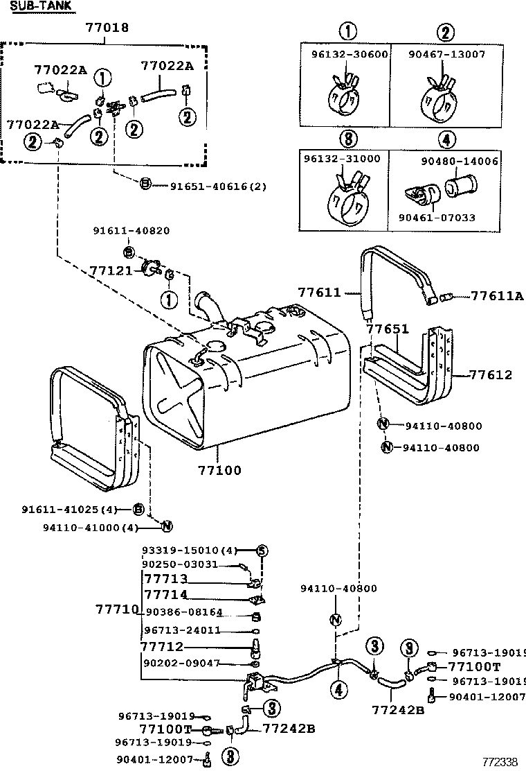 77001-36760 TANK ASSY, FUEL product image
