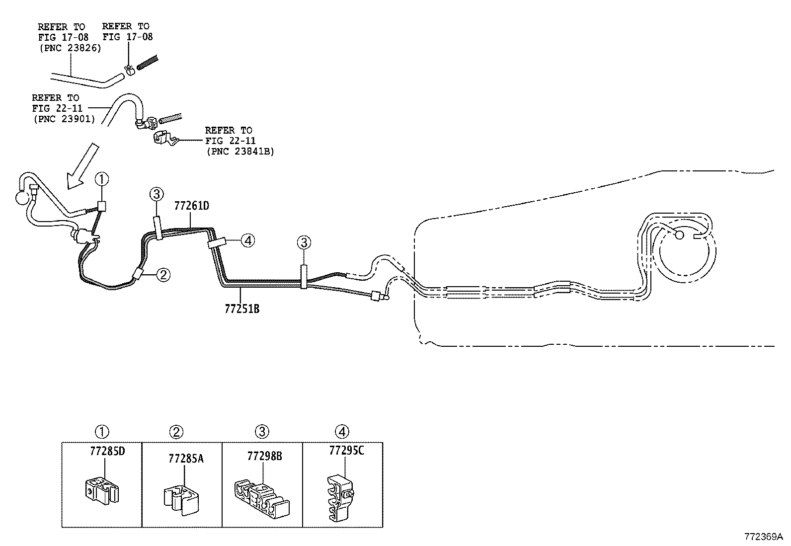 77261-28090 TUBE, FUEL TANK TO CANISTER product image