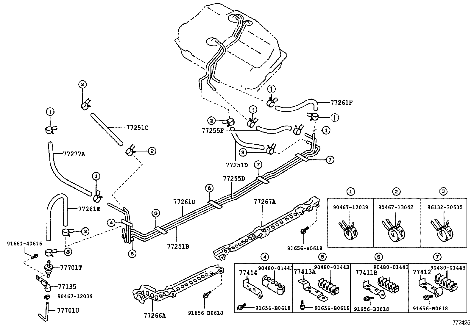 77261-20130 TUBE, FUEL TANK TO CANISTER product image