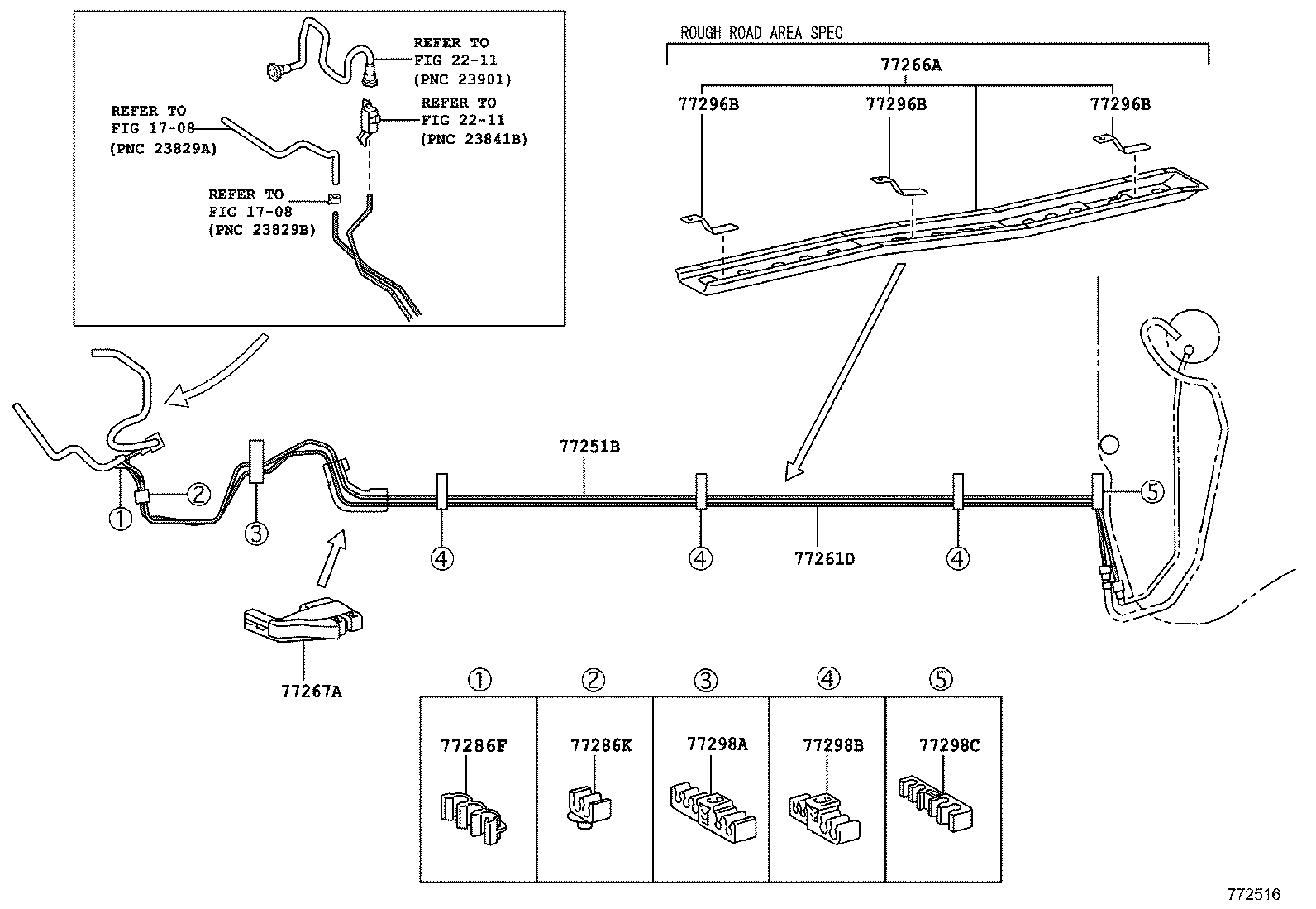 77261-05120 TUBE, FUEL TANK TO CANISTER product image