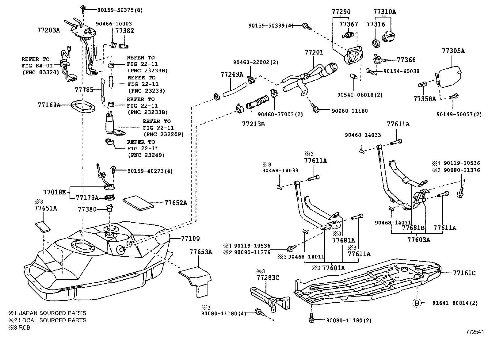 77018-35020 TUBE SUB-ASSY, FUEL TANK EVAPORATION VENT product image