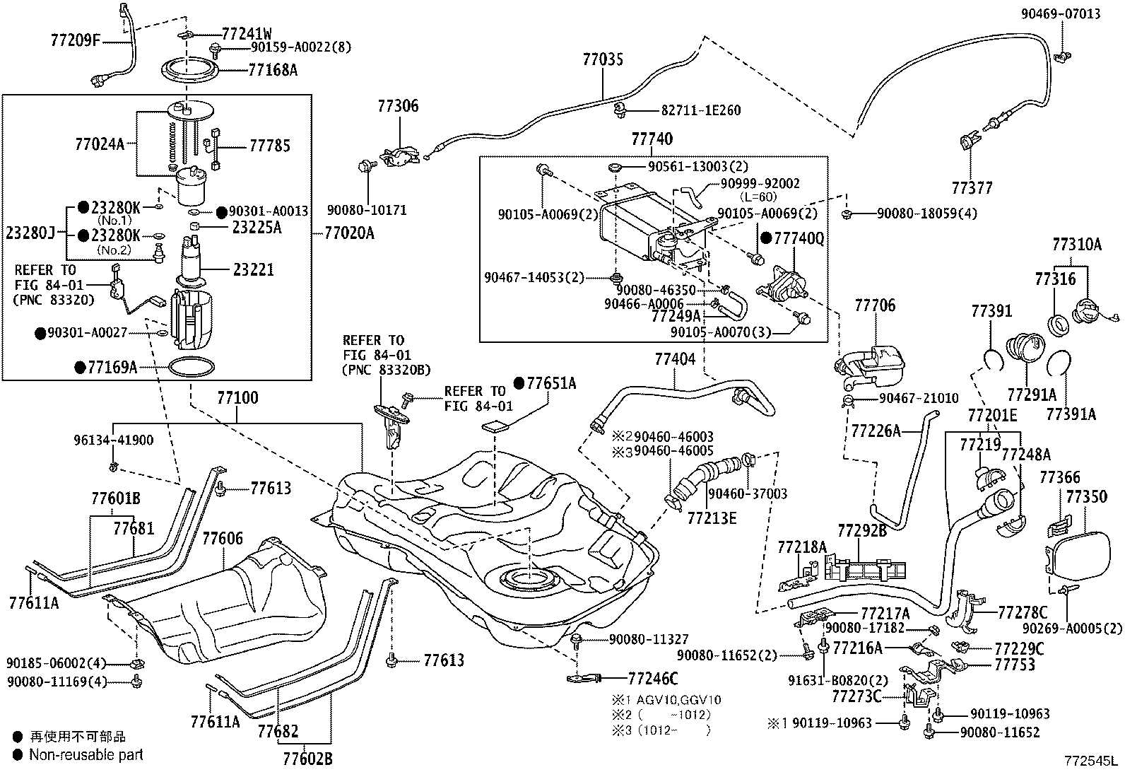 Toyota 77001-0T010 TANK ASSY, FUEL