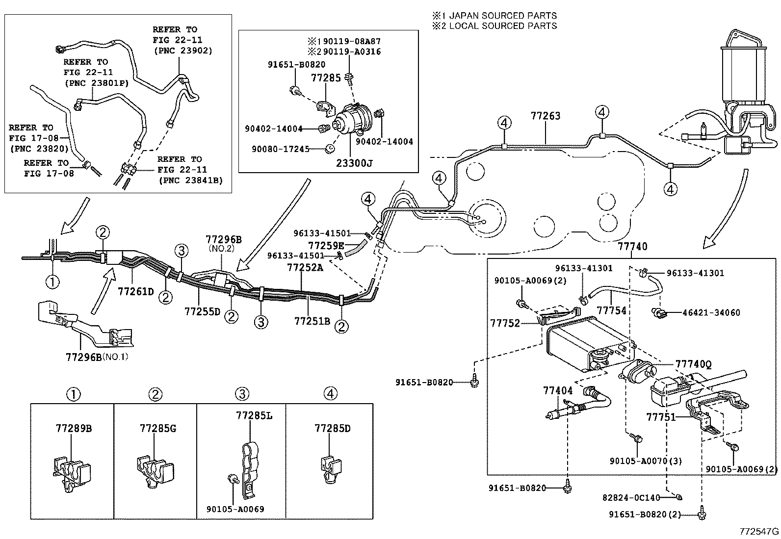 77020-0C101 TUBE ASSY, FUEL SUCTION W/PUMP & GAGE product image