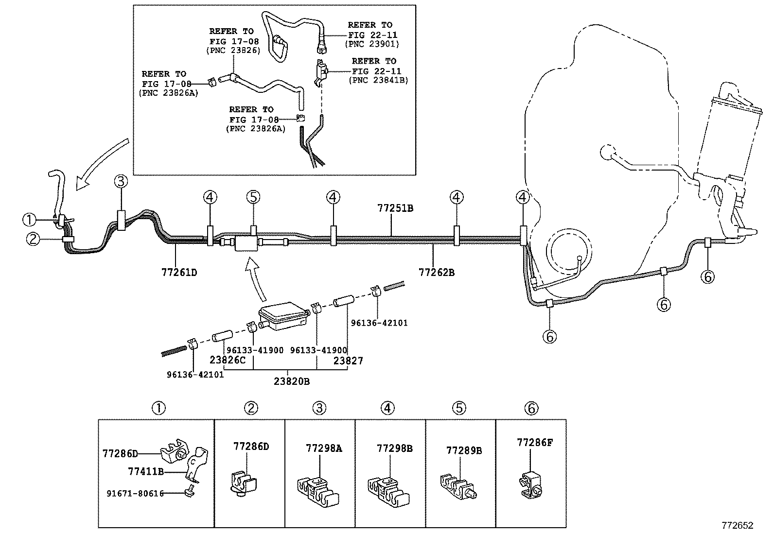 77404-75010 HOSE SUB-ASSY, FUEL TANK VENT product image