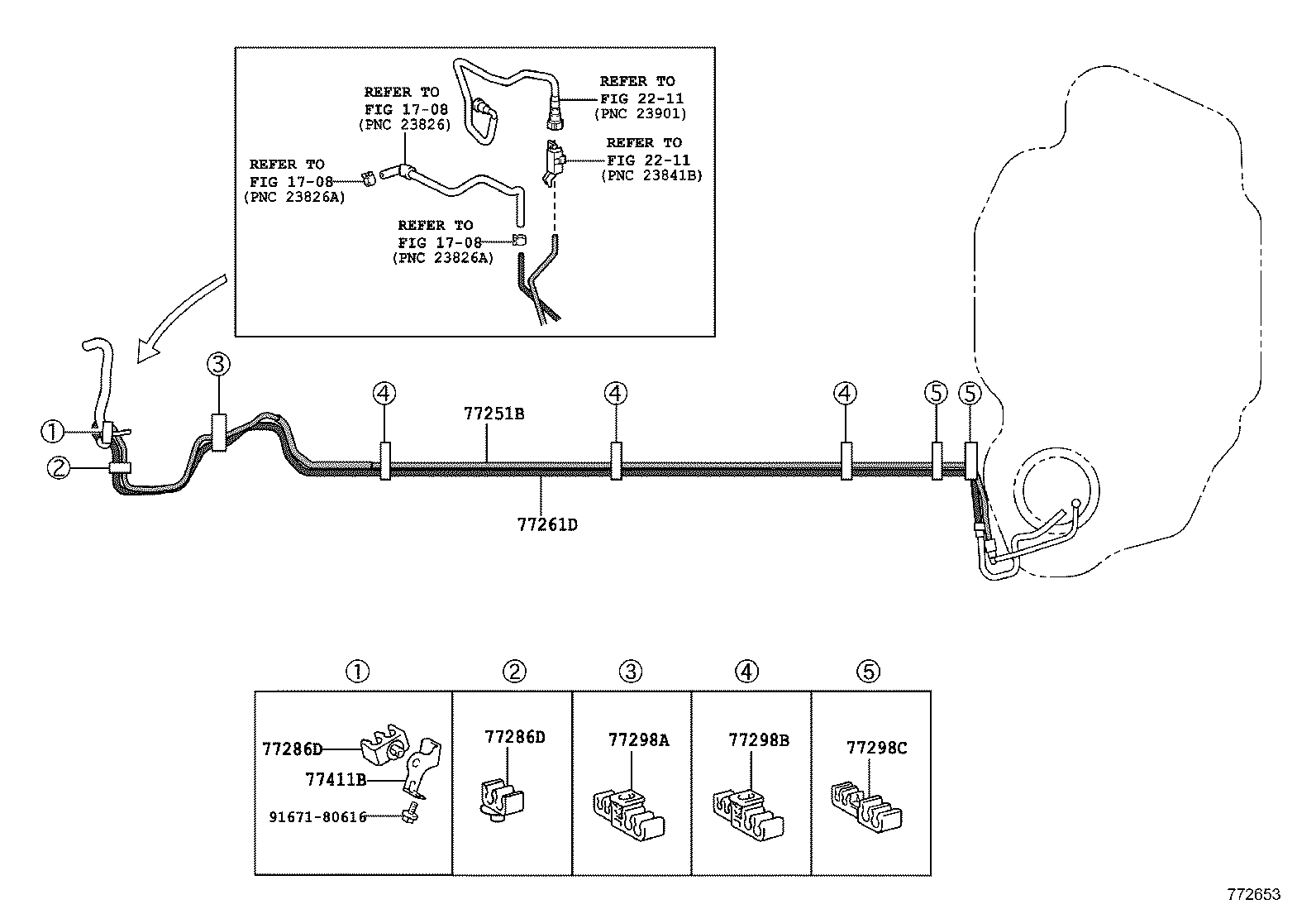 77261-75020 TUBE, FUEL TANK TO CANISTER product image