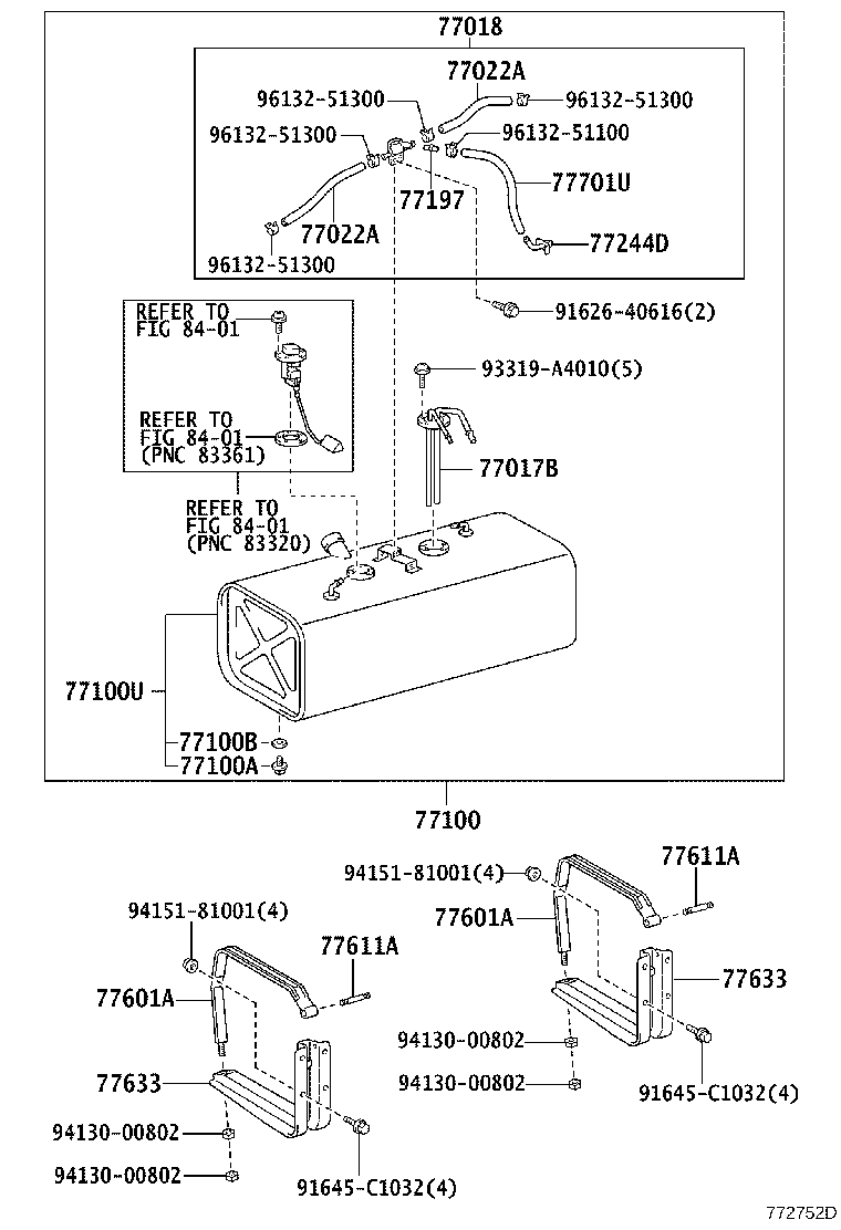 77001-0W032 TANK SUB-ASSY, FUEL product image