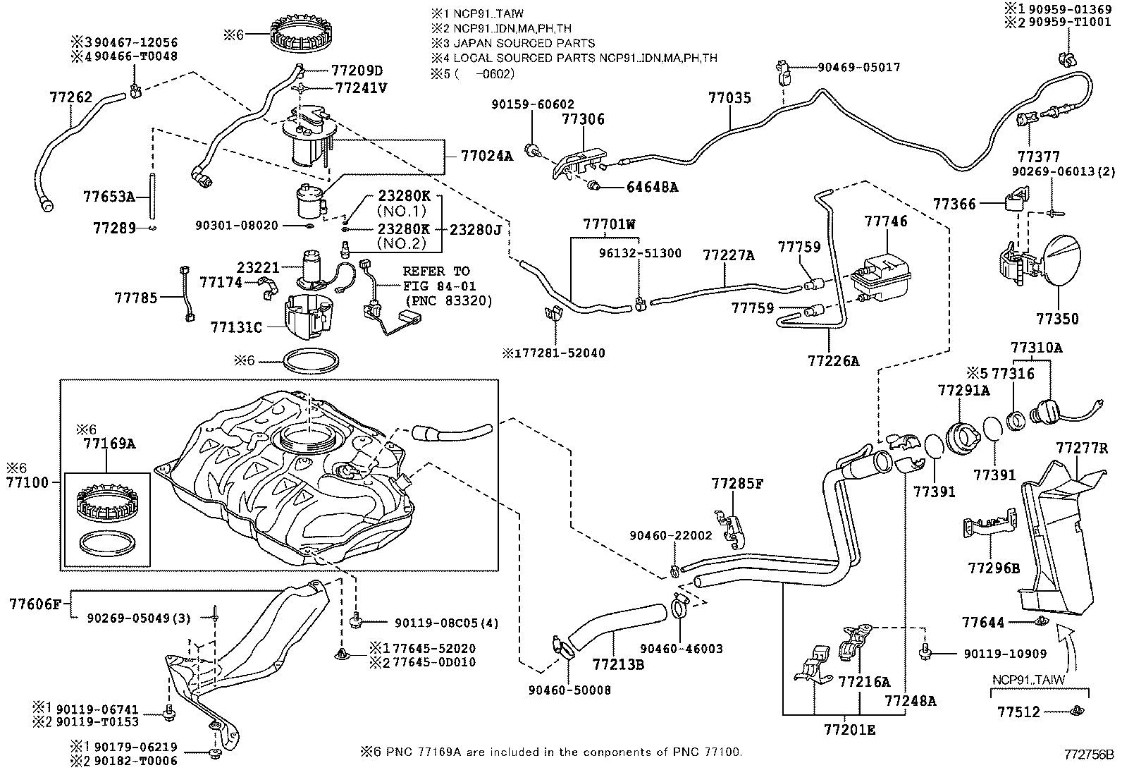 23220-0M030 PUMP, FUEL product image