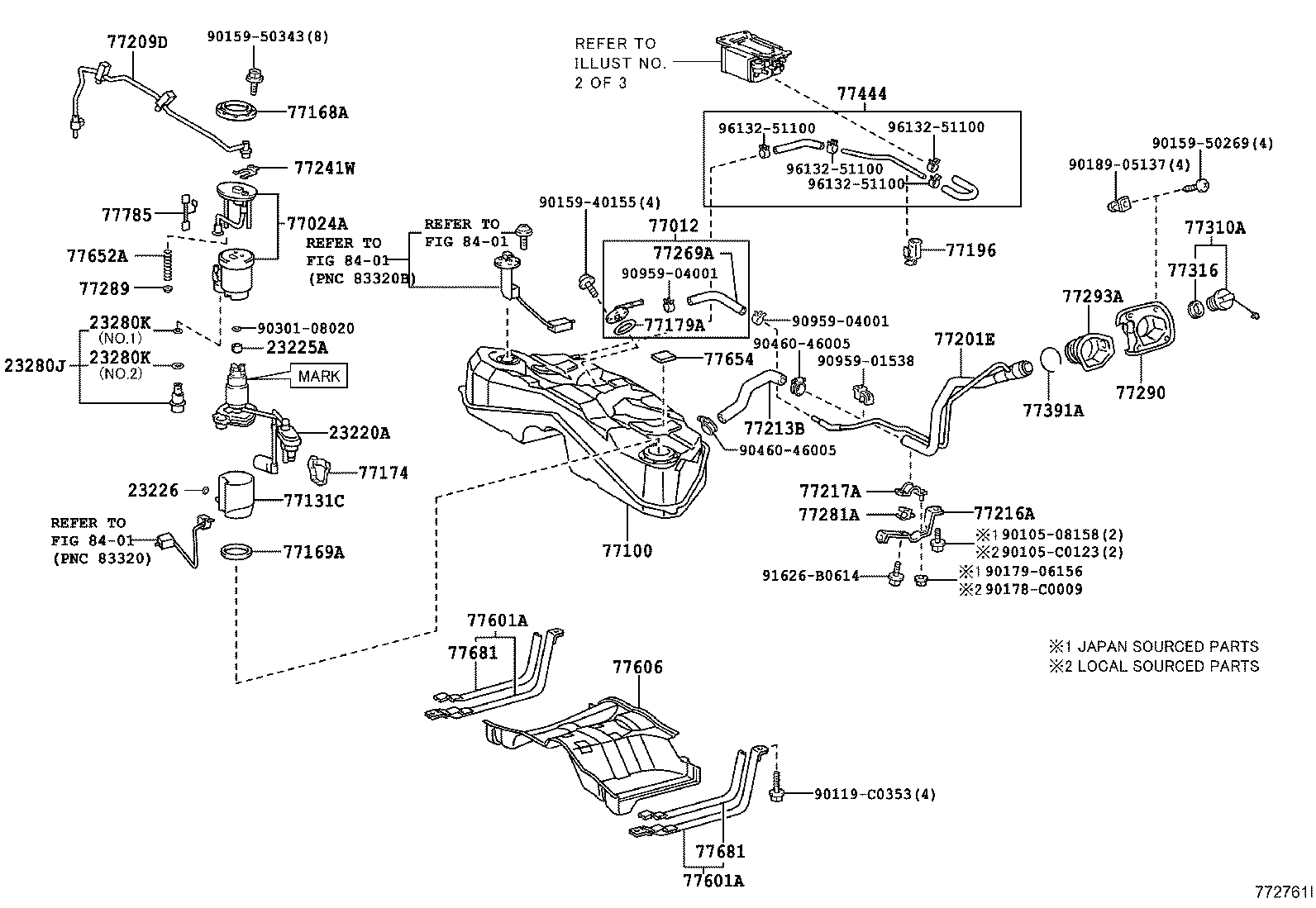 77261-0N030 TUBE SUB-ASSY, FUEL EMISSION product image
