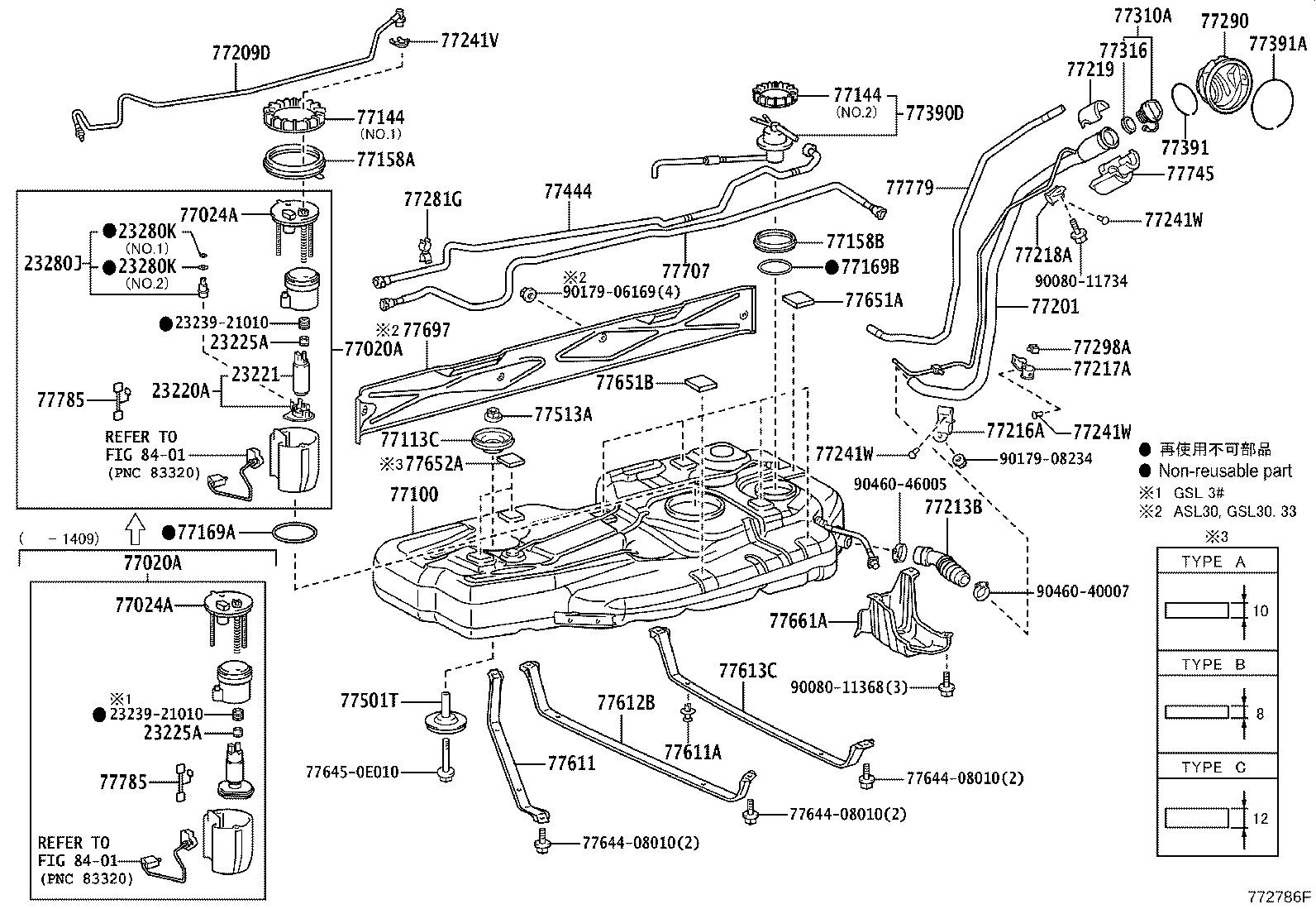 Toyota 77001-08080 TANK ASSY, FUEL