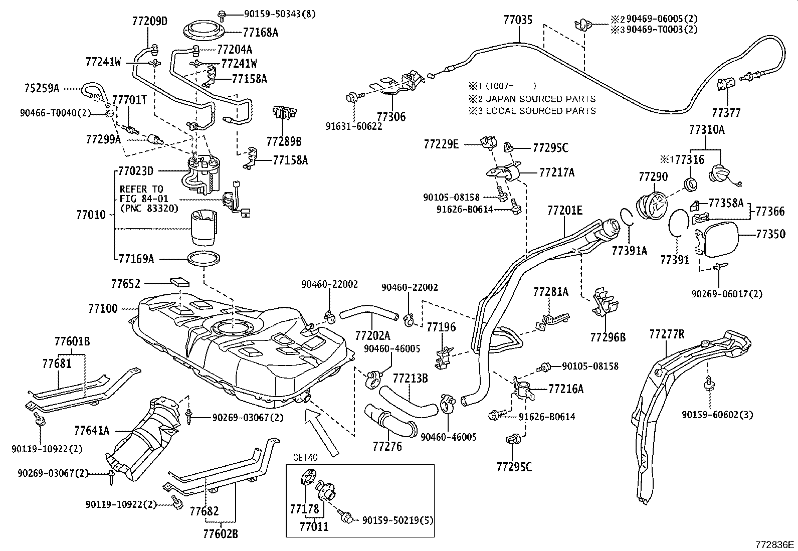 23217-0D040 FILTER, FUEL PUMP product image