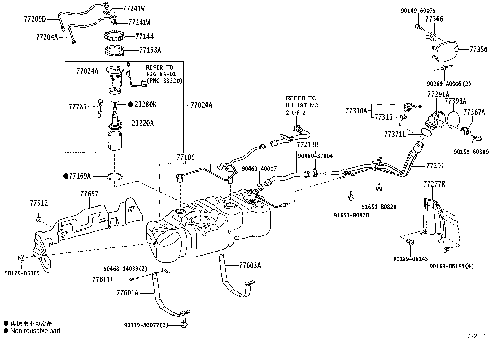 Toyota 77001-0C090 TANK ASSY, FUEL
