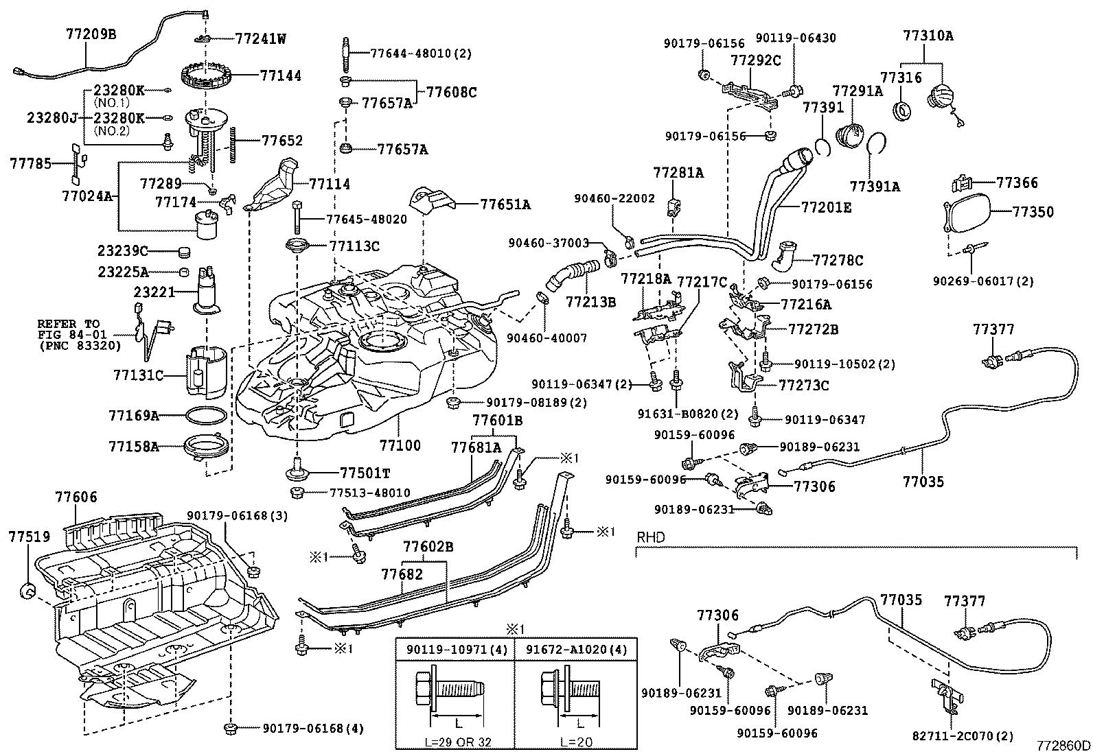77209-48070 TUBE SUB-ASSY, FUEL PUMP product image
