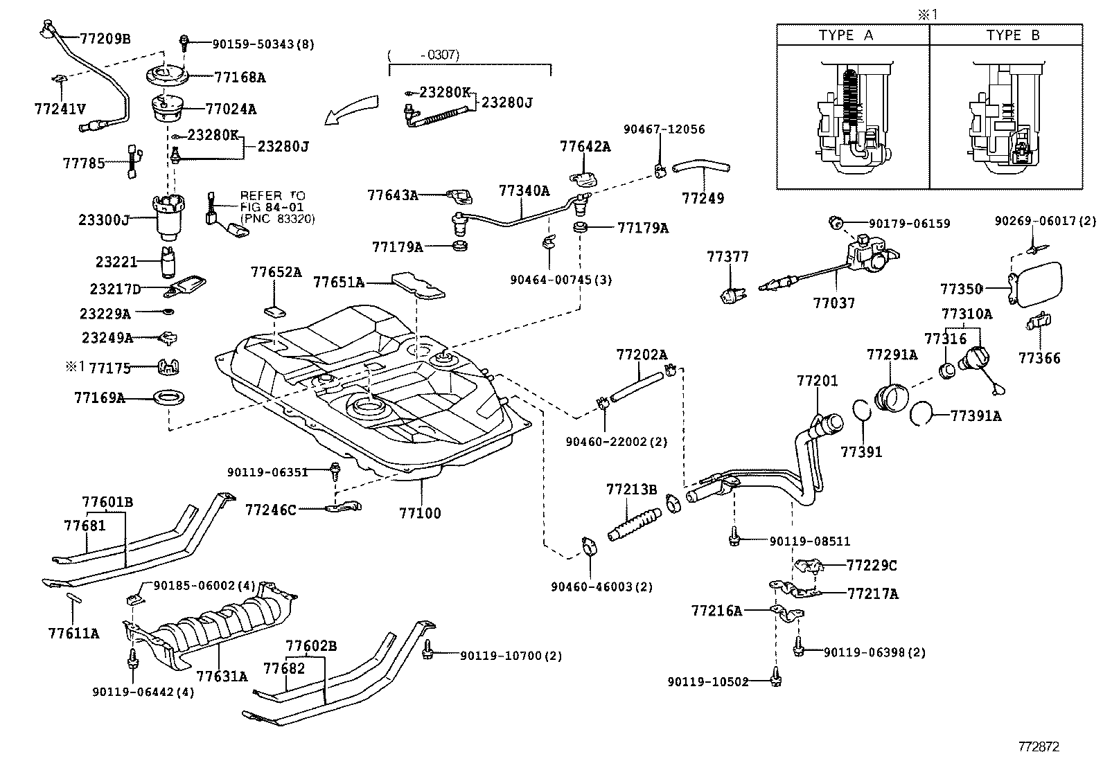 77201-33210 PIPE SUB-ASSY, FUEL TANK INLET product image