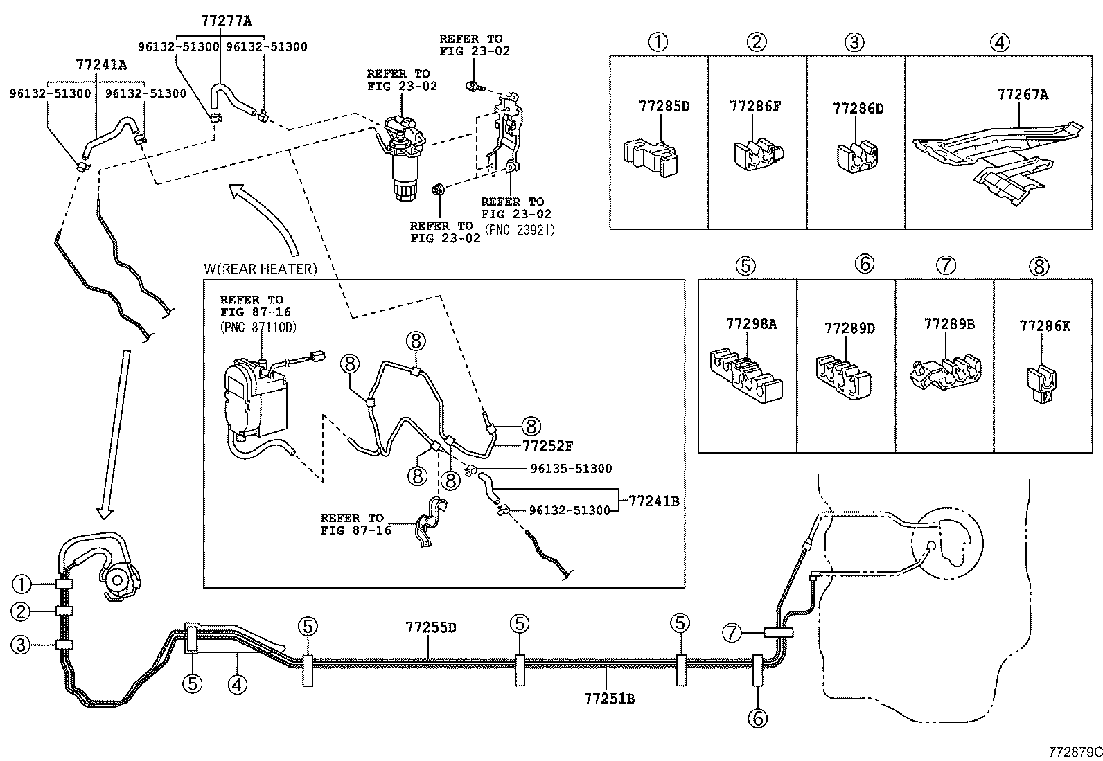 77252-52050 TUBE, FUEL MAIN, REAR product image