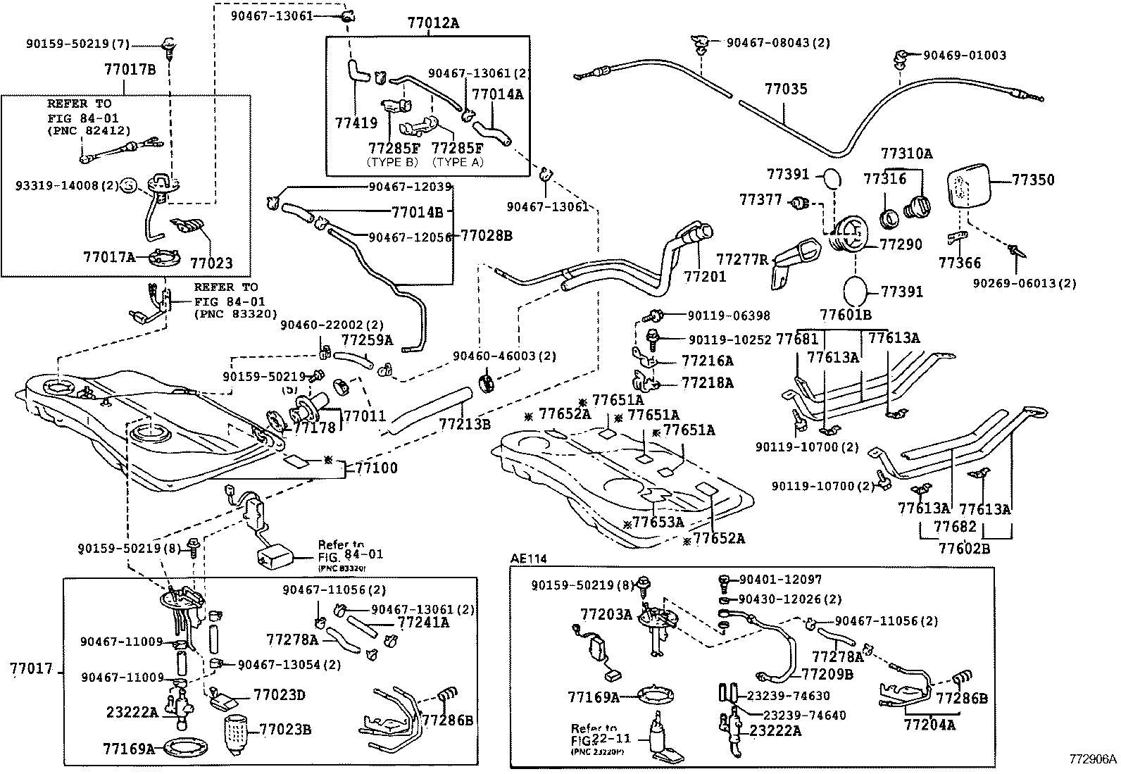 77017-12650 TUBE SUB-ASSY, FUEL AND EVAPORATION VENT product image