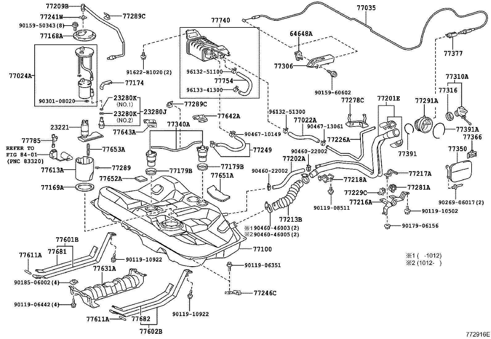 77104-33020 SUPPORT, FUEL TANK FILLER PIPE, NO.1 product image