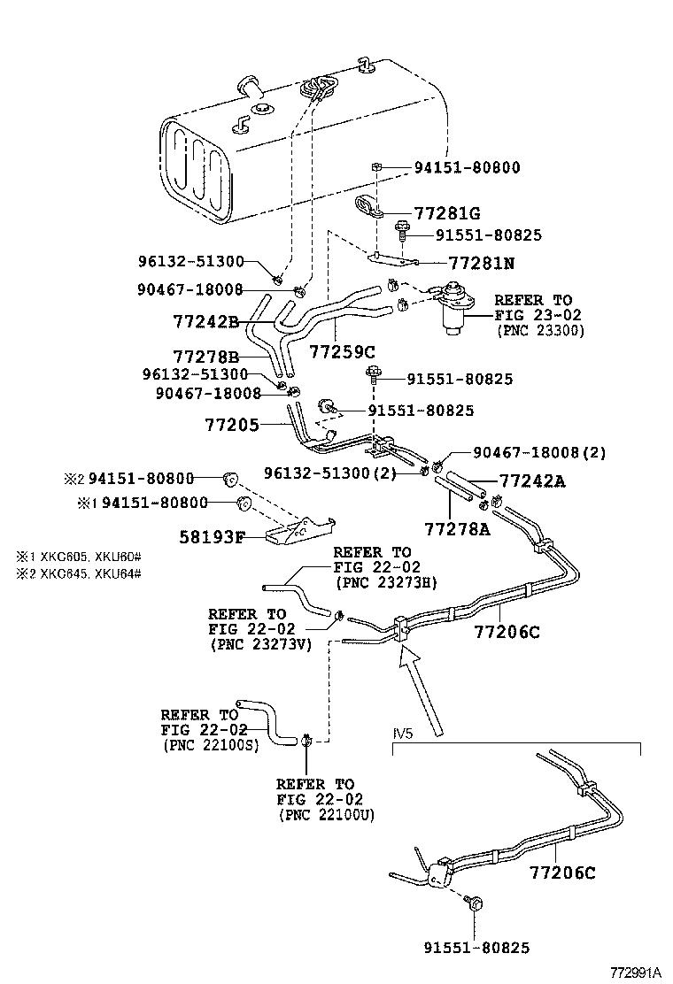 77249-37550 HOSE, FUEL EMISSION product image