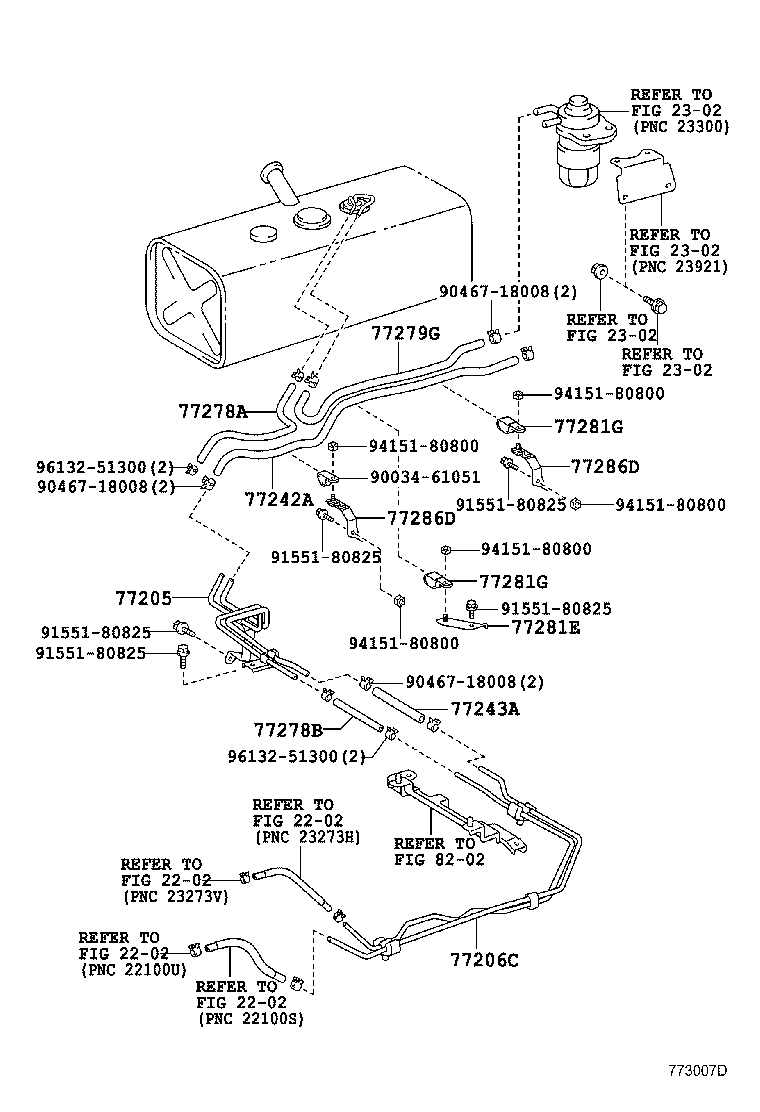 77206-37P10 TUBE SUB-ASSY, FUEL MAIN, NO.2 product image