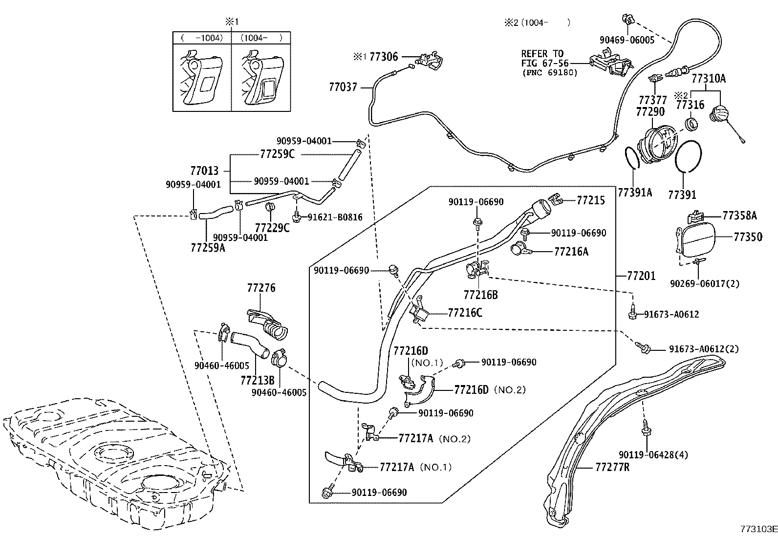 77001-28590 TANK ASSY, FUEL product image