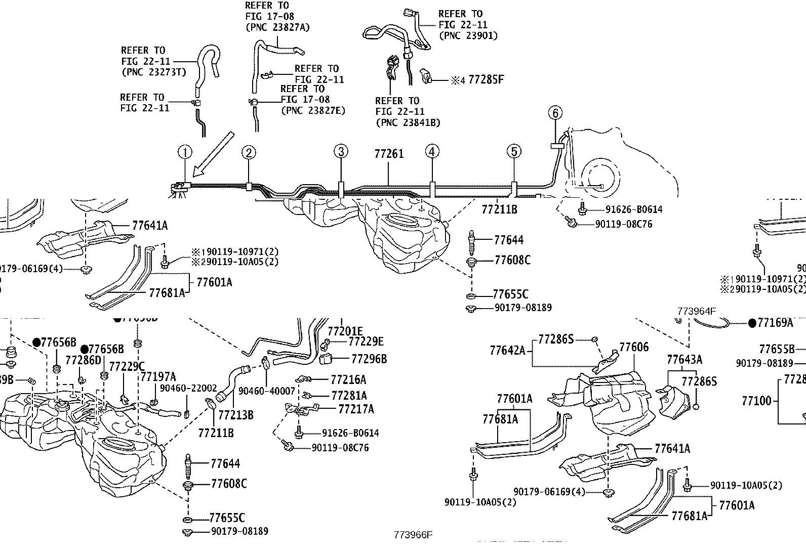 77252-30560 TUBE, FUEL MAIN, NO.2 product image
