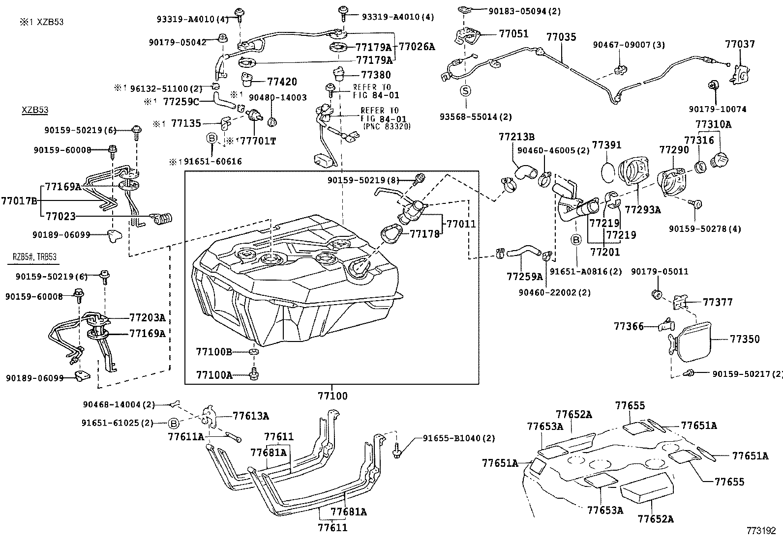 77017-36451 TUBE SUB-ASSY, FUEL TANK VENT product image