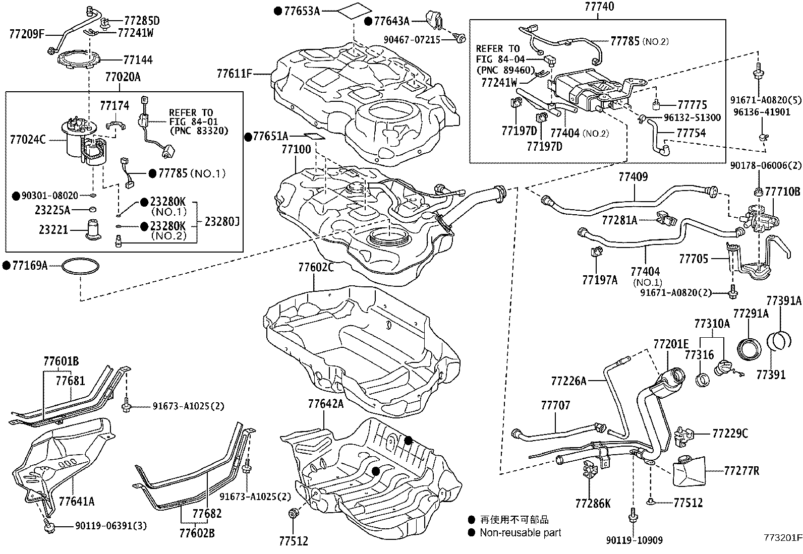 Toyota 77001-47210 TANK ASSY, FUEL