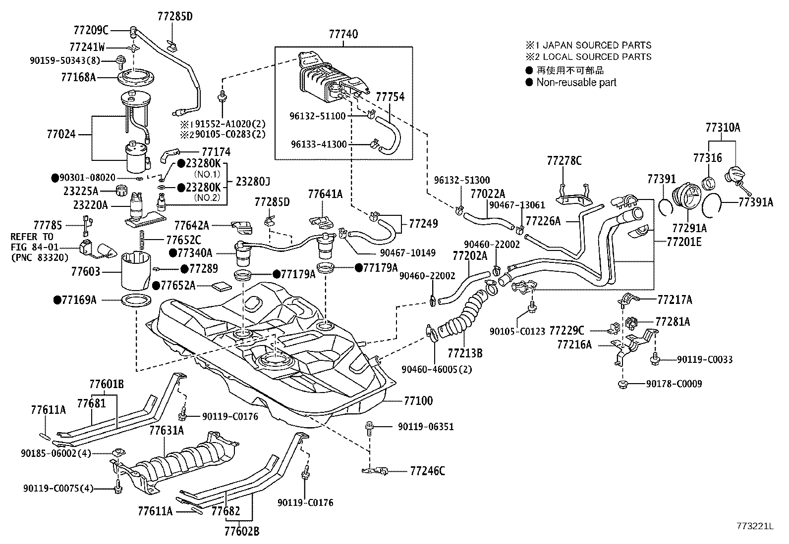 77024-06170 TUBE SUB-ASSY, FUEL MAIN & RETURN, FRONT product image