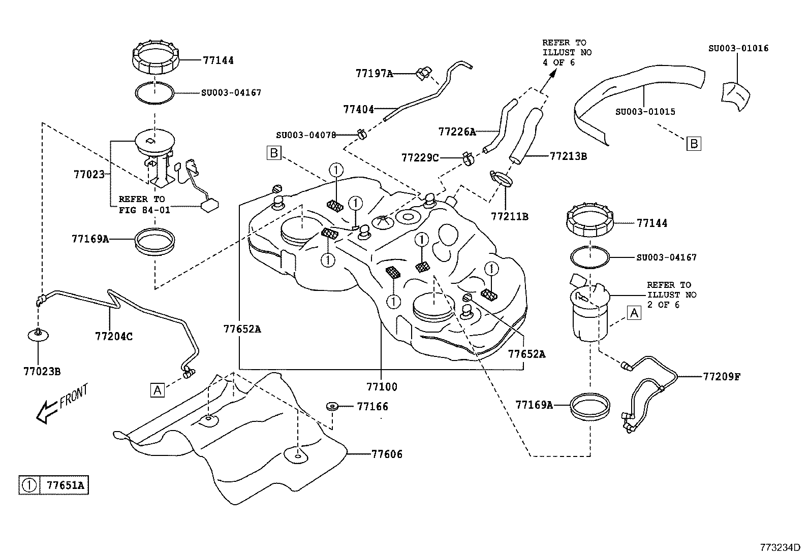SU003-01052 PROTECTOR, FUEL TANK, NO.3 product image