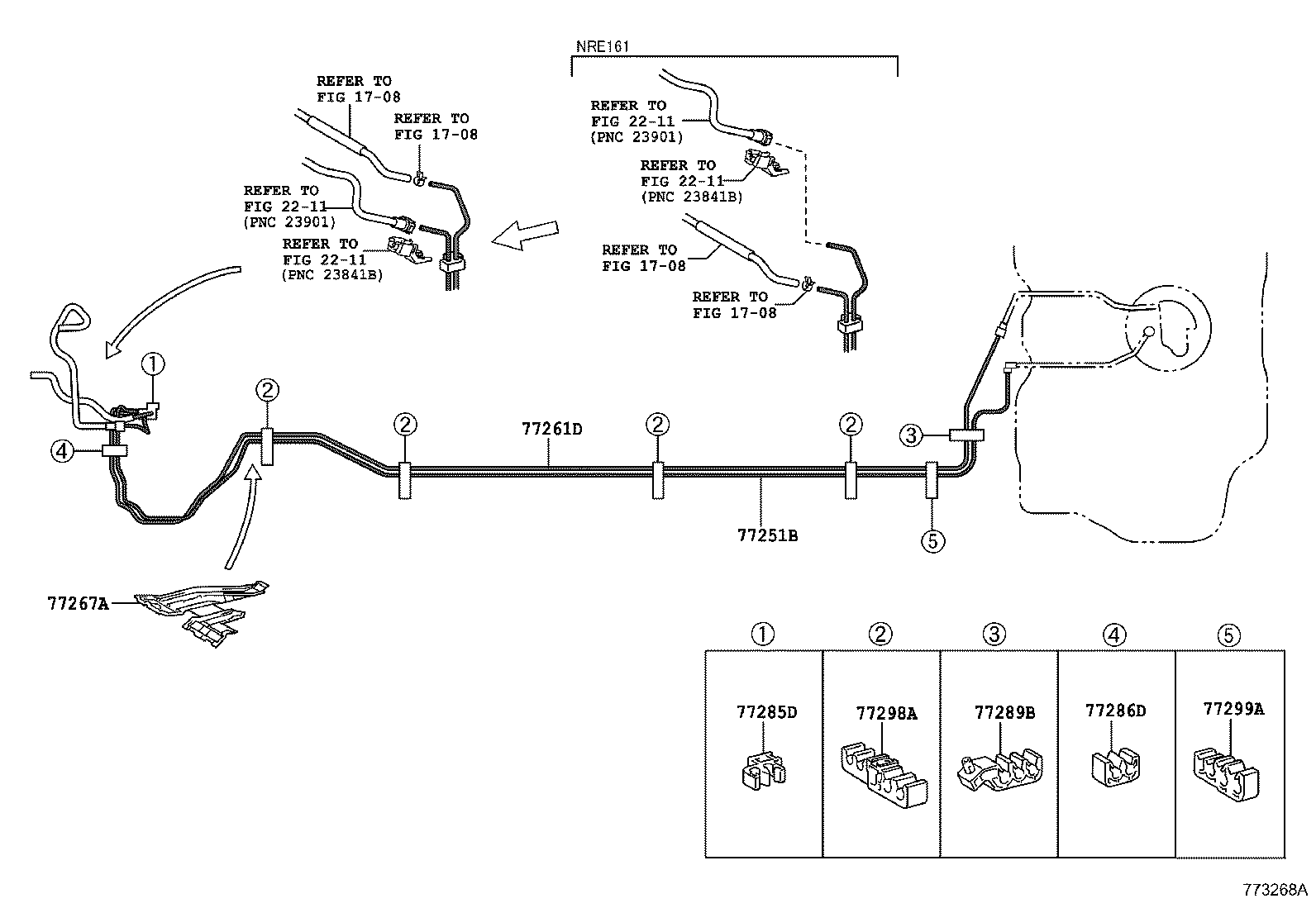 77035-12600 CABLE SUB-ASSY, FUEL LID LOCK CONTROL product image