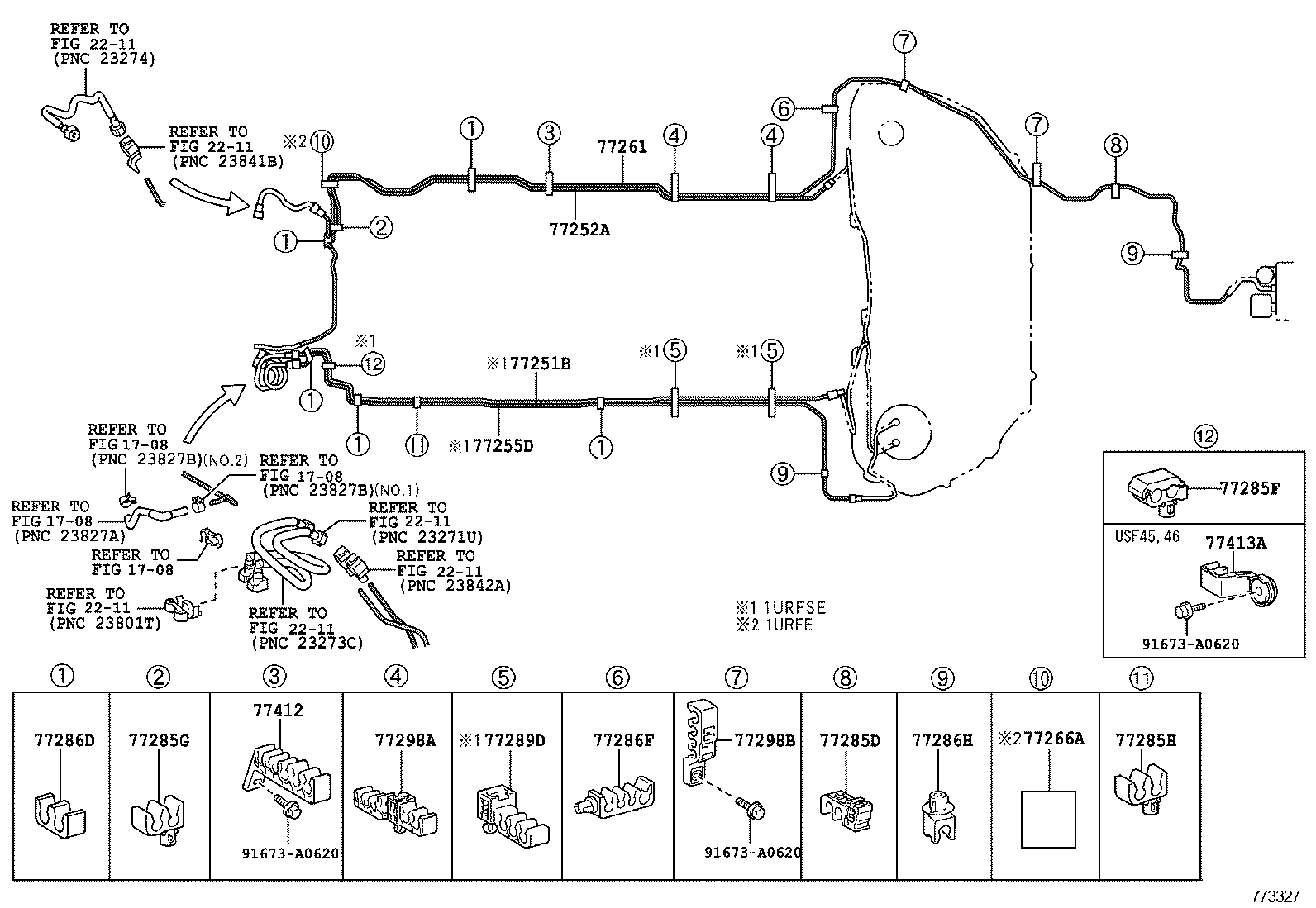 77216-50060 SUPPORT, FUEL TANK FILLER PIPE, NO.1 product image